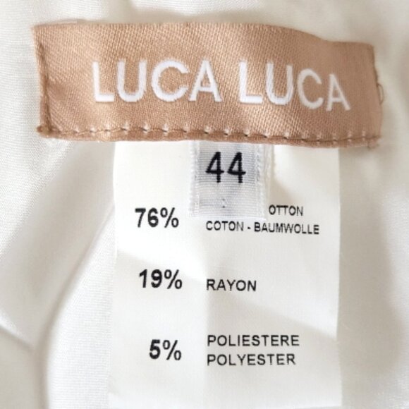 NWT Luca Luca Italian Designer White Puffer Jacket Size 44 - Picture 7 of 14